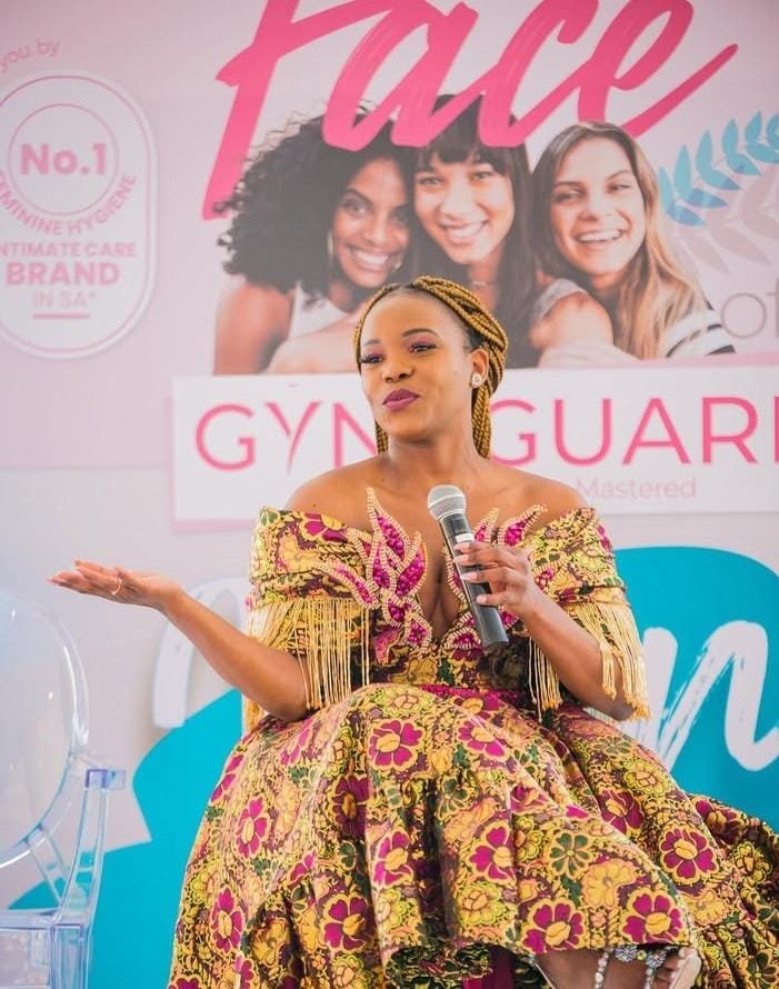 On stage with GynaGuard